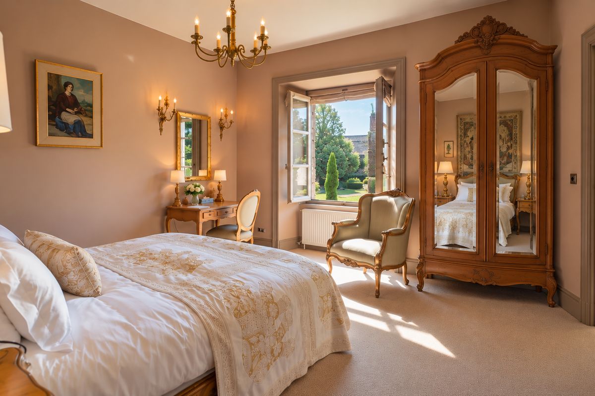 La Chambre des Amis, bedroom 2 at Château de l'Angotière