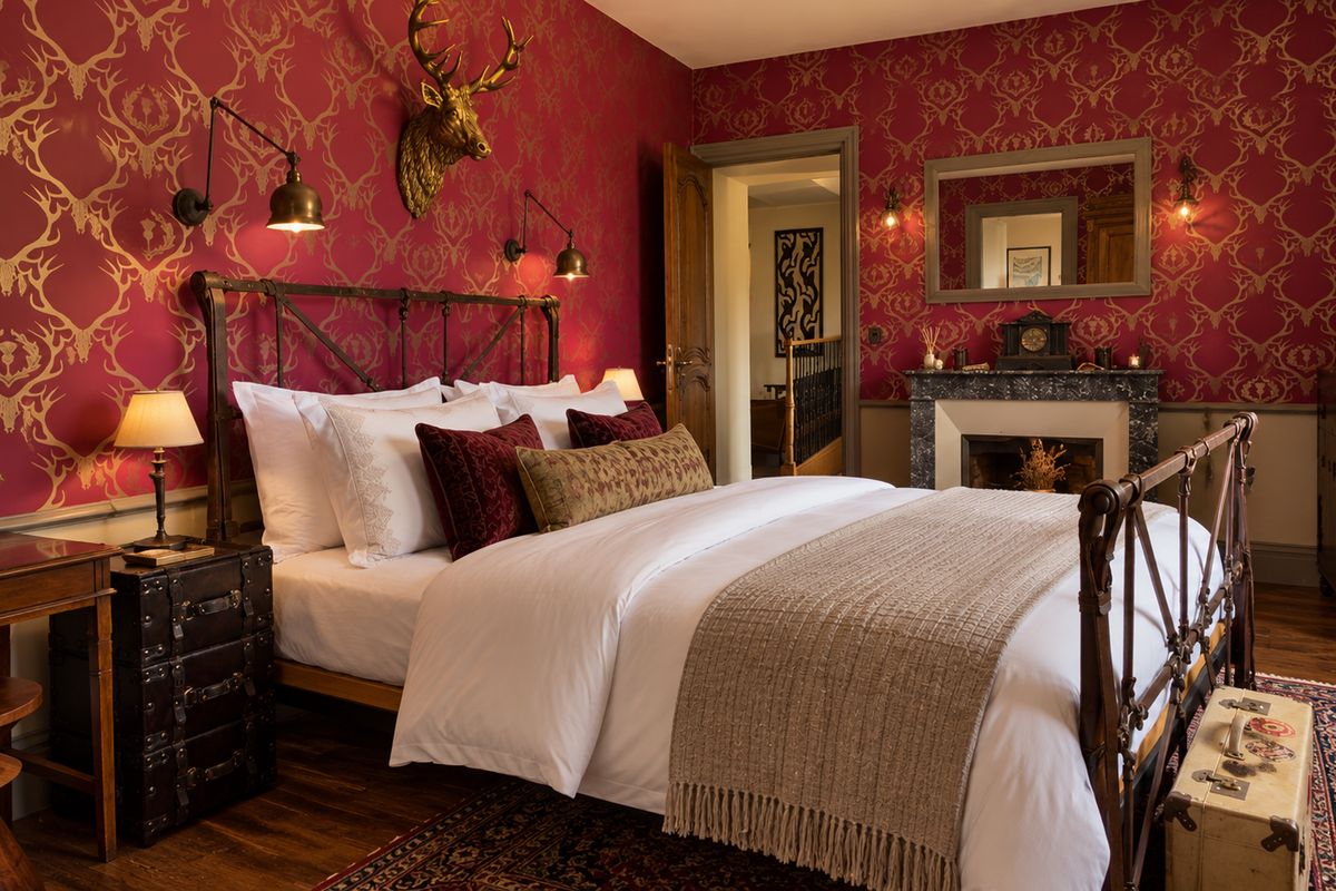 La Chambre du Colonel, bedroom 3 at Château de l'Angotière